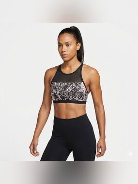 NIKE HIGH NECK Mesh Swim SPORT Top Size S
